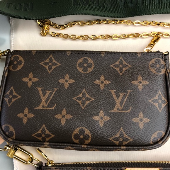 Louis Vuitton Monogram Crossbody Bag Set - Brown and Gold - Picture 6 of 12